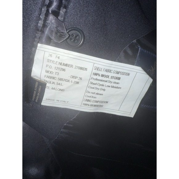 Brooks‎ Brothers Brookstorm Loro Piana Storm System Wool Town Coat Sz 54L $898 - Picture 4 of 10